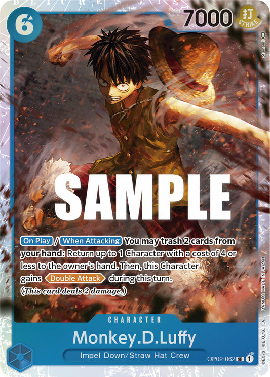 Monkey D. Luffy (Character) (OP02-062) (SR)