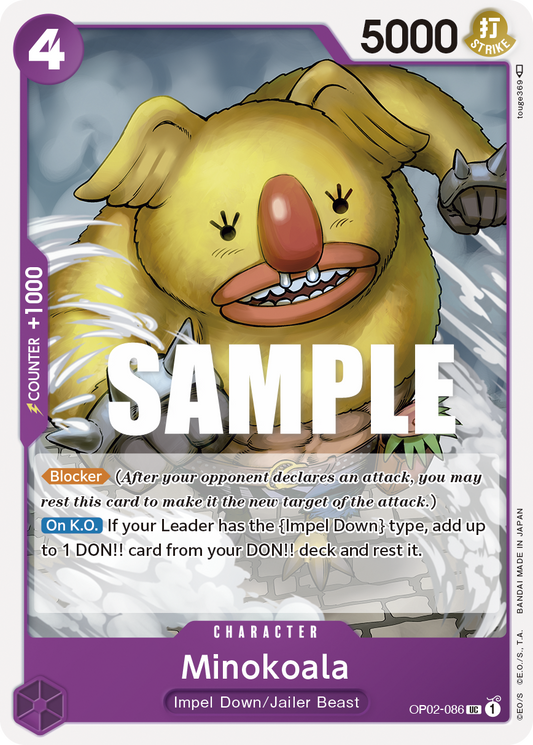Minokoala (Character) (OP02-086)