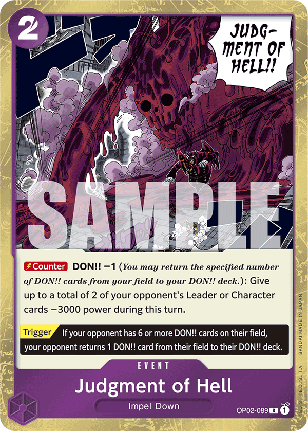 Judgement of Hell (Event) (OP02-089) (PRB01 Reprint) (R)