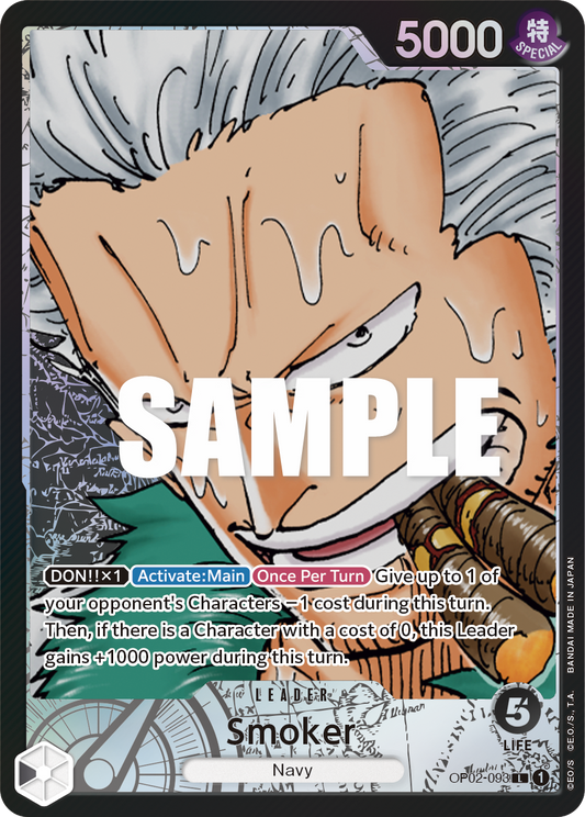 Smoker (Leader) (OP02-093) (Alternate Art)