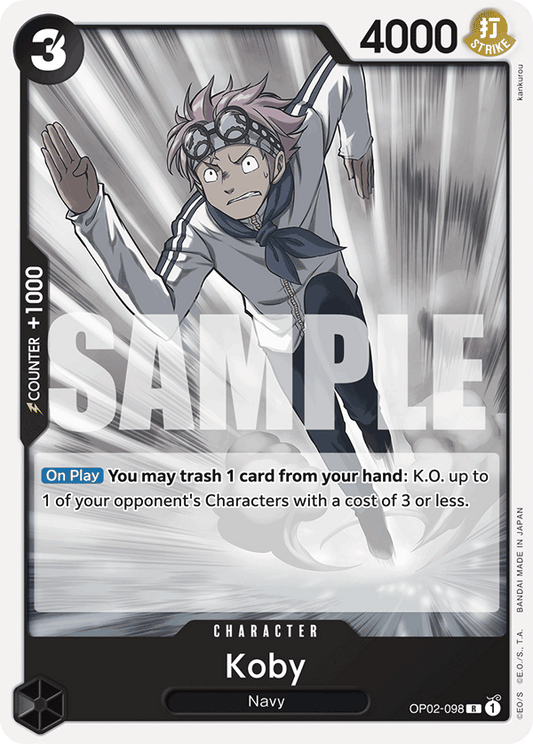 Koby (Character) (OP02-098) (ST19 Reprint) (R)