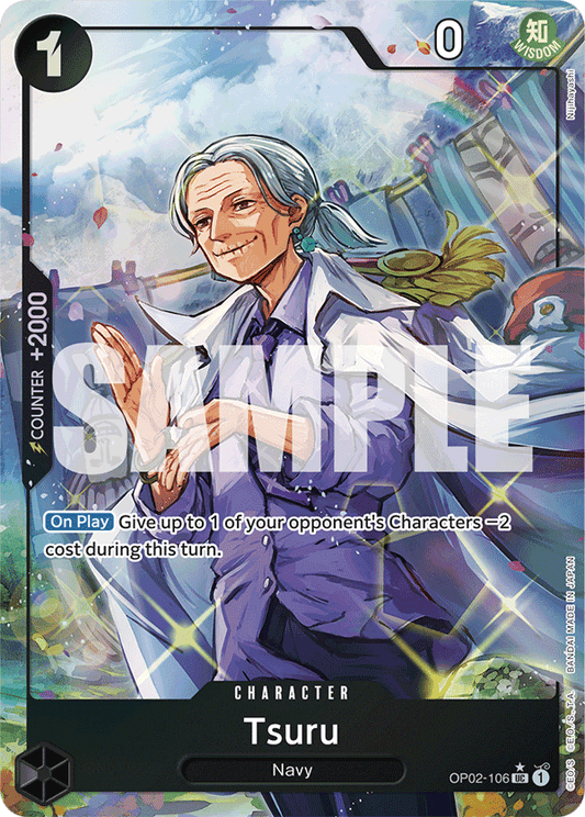 Tsuru (Character) (OP02-106) (PRB01 Reprint) (UC) (Full Art)
