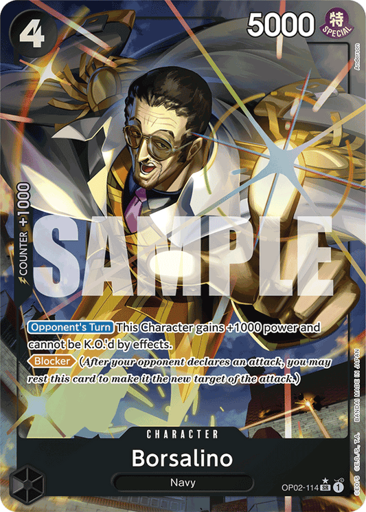 Borsalino (Character) (OP02-114) (PRB01 Reprint) (SR) (Alternate Art)