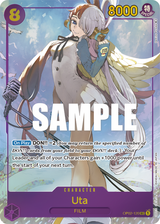 Uta (Character) (OP02-120) (SEC) (Alternate Art)