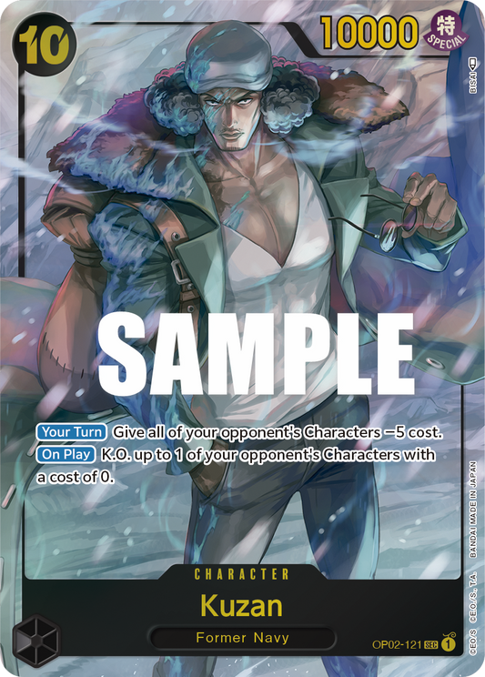 Kuzan (Character) (OP02-121) (SEC) (Alternate Art)