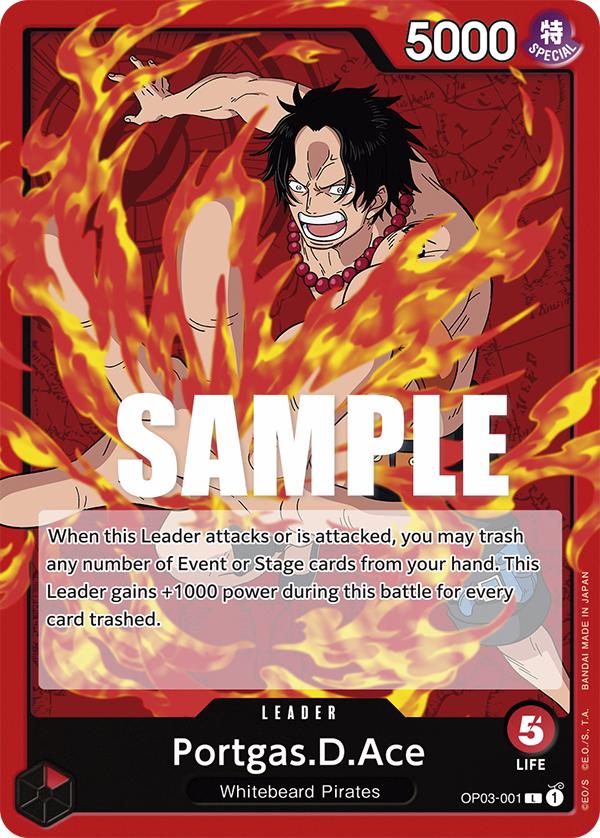 Portgas D Ace (Leader) (OP03-001)