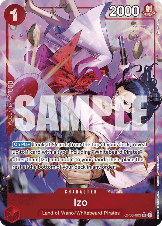 Izo (Character) (OP03-003) (PRB01 Reprint) (R) (Alternate Art)