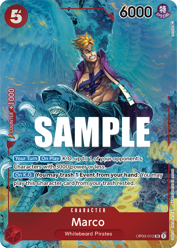 Marco (Character) (OP03-013) (SR) (Alternate Art)