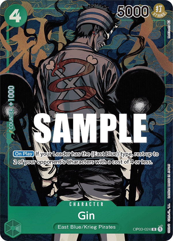 Gin (Character) (OP03-024) (Alternate Art)
