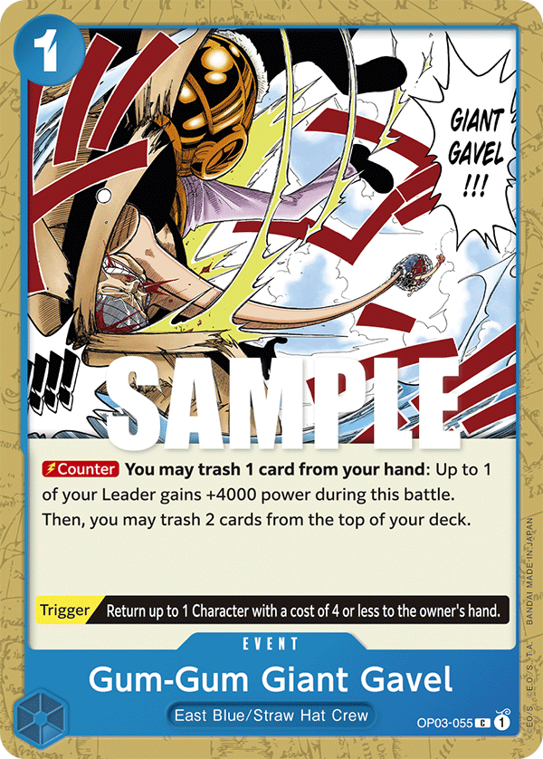 Gum-Gum Giant Gavel (Event) (OP03-055)