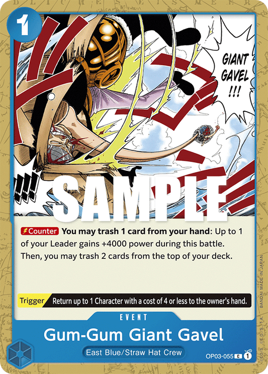 Gum-Gum Giant Gavel (Event) (OP03-055)