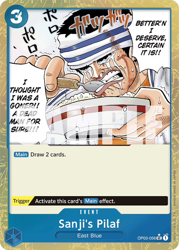 Sanji’s Pilaf (Event) (OP03-056) (PRB01 Reprint) (UC) (Textured Foil)