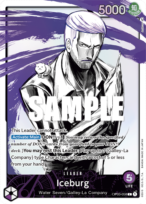 Iceburg (Leader) (OP03-058) (Alternate Art)