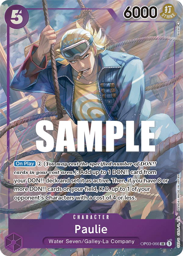 Paulie (Character) (OP03-066) (SR) (Alternate Art)