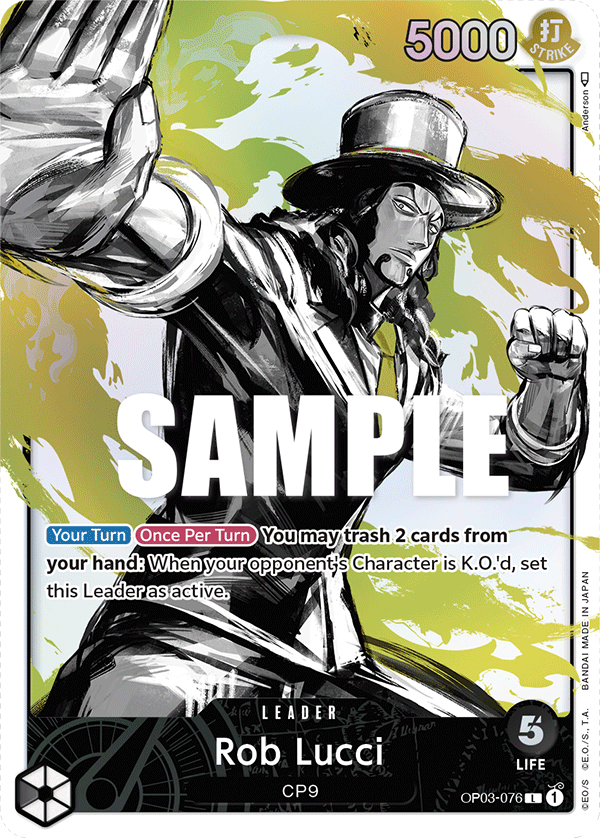 Rob Lucci (Leader) (OP03-076) (Alternate Art)