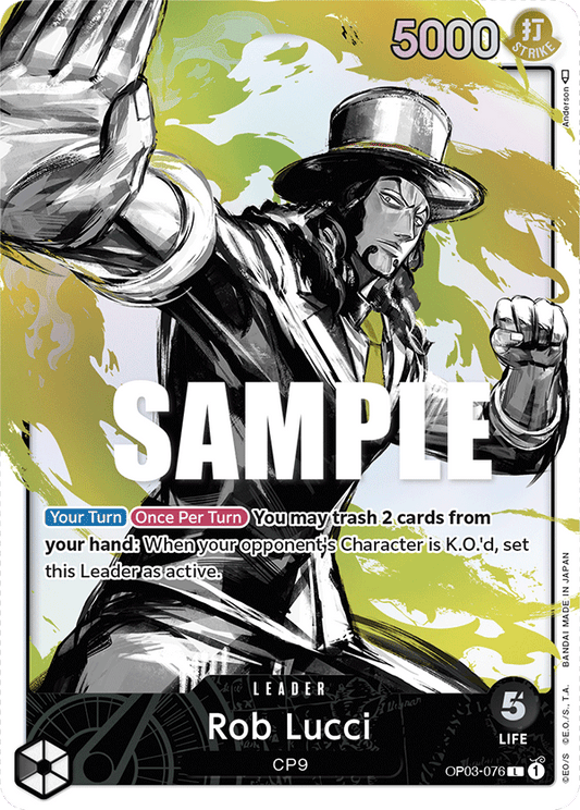 Rob Lucci (Leader) (OP03-076) (Alternate Art)