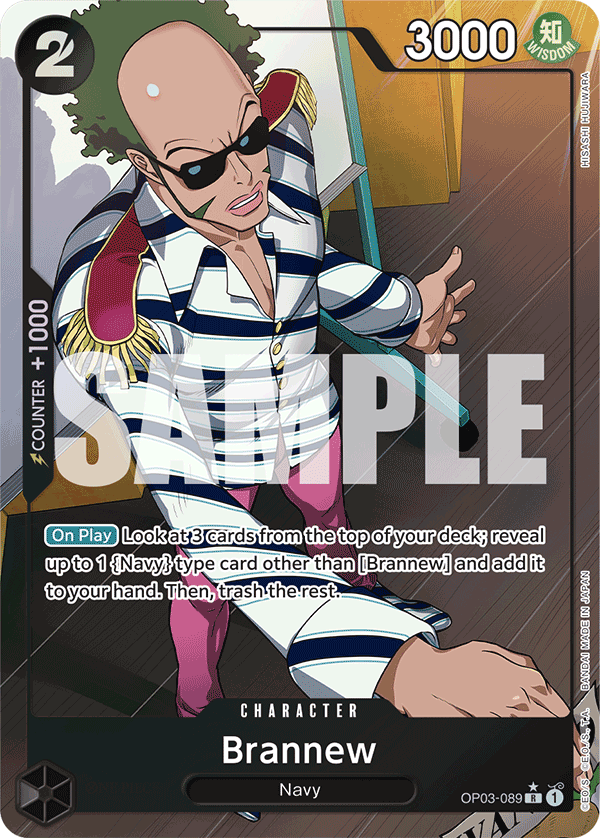 Brannnew (Character) (OP03-089) (PRB01 Reprint) (R) (Full Art)