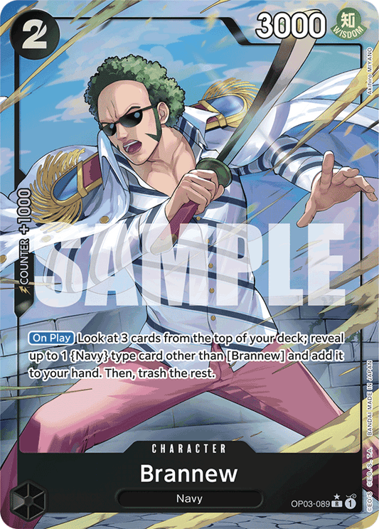 Brannnew (Character) (OP03-089) (PRB01 Reprint) (R) (Alternate Art)