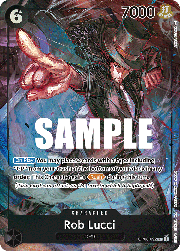 Rob Lucci (Character) (OP03-092) (SR) (Alternate Art)