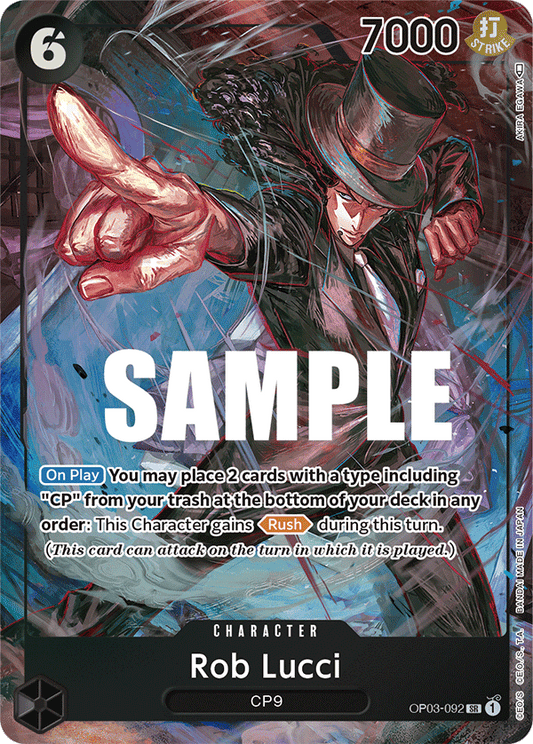 Rob Lucci (Character) (OP03-092) (SR) (Alternate Art)
