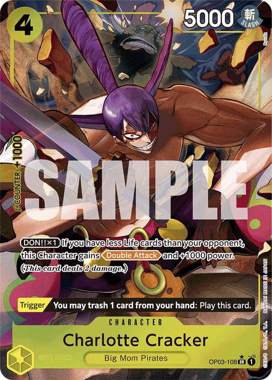 Charlotte Cracker (Character) (OP03-108) (PRB01 Reprint) (SR) (Alternate Art)