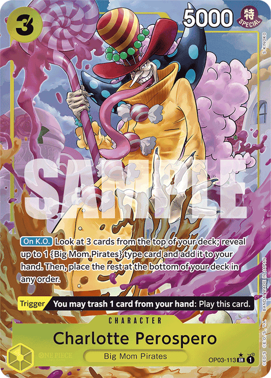 Charlotte Perospero (Character) (OP03-113) (PRB01 Reprint) (SR) (Alternate Art)
