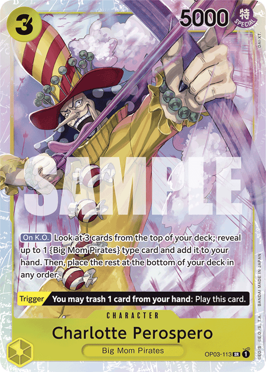 Charlotte Perospero (Character) (OP03-113) (PRB01 Reprint) (SR)