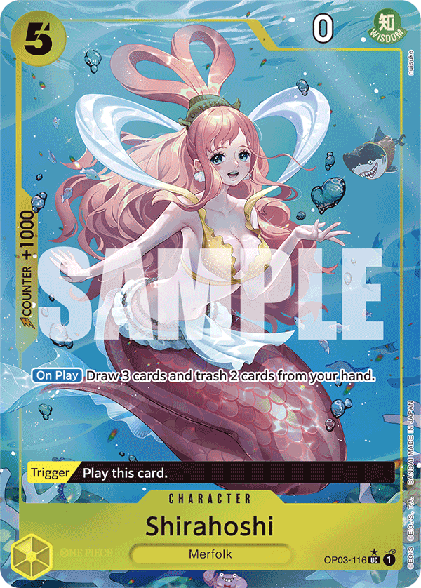 Shirahoshi (Character) (OP03-116) (PRB01 Reprint) (UC) (Full Art)