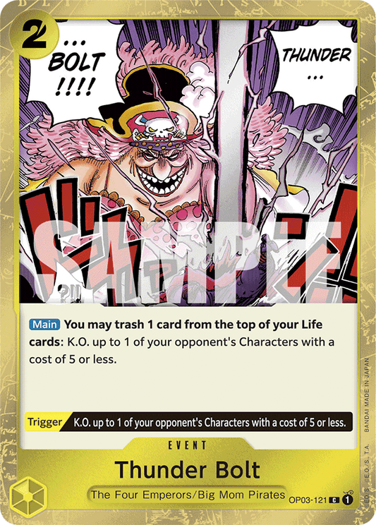 Thunder Bolt (Character) (OP03-121) (PRB01 Reprint) (C) (Jolly Roger Stamp)