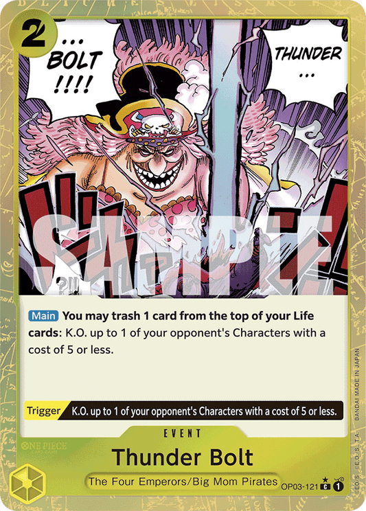 Thunder Bolt (Character) (OP03-121) (PRB01 Reprint) (C) (Textured Foil)