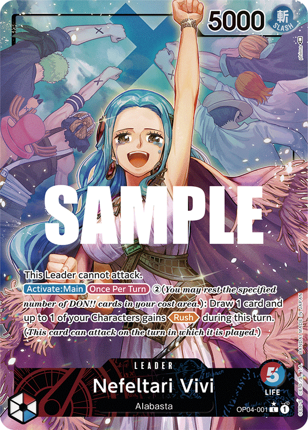 Nefeltari Vivi (Leader) (OP04-001) (Alternate Art)