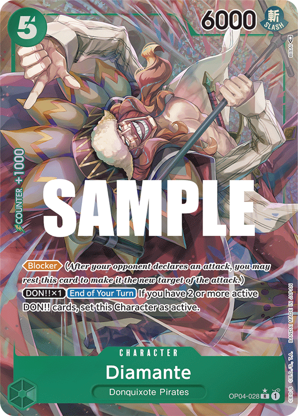 Diamante (Character) (OP04-028) (Alternate Art)