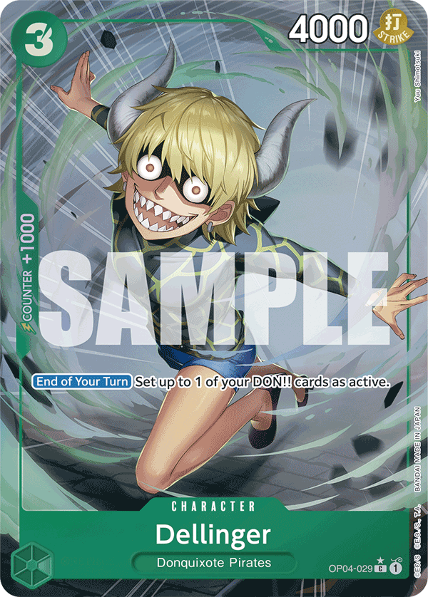 Dellinger (Character) (OP04-029) (PRB01 Reprint) (C) (Full Art)