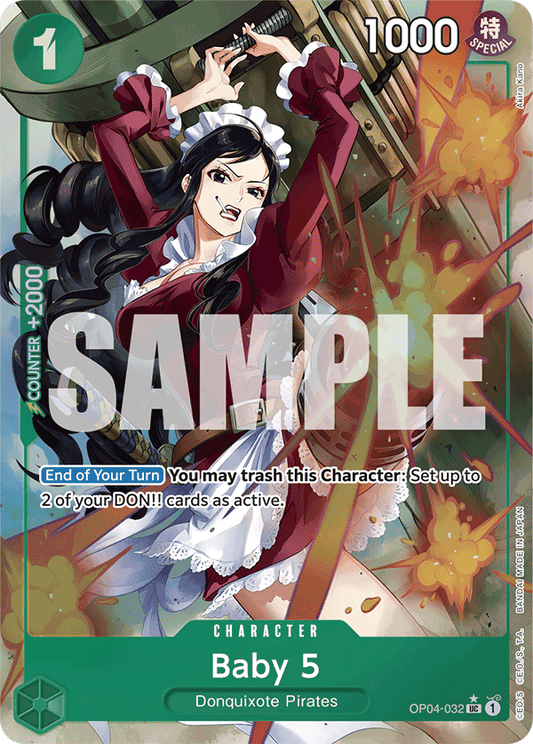 Baby 5 (Character) (OP04-032) (PRB01 Reprint) (UC) (Full Art)
