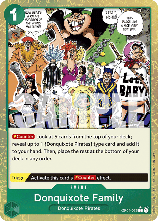 Donquixote Family (Character) (OP04-036) (PRB01 Reprint) (C) (Textured Foil)