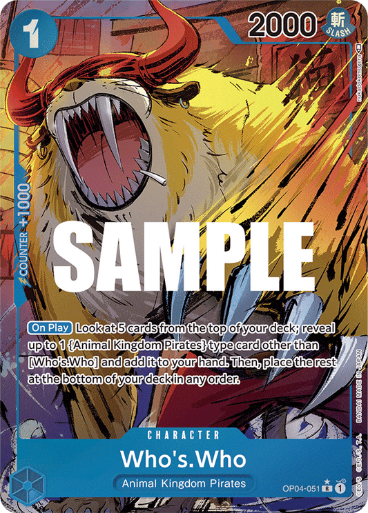 Who's Who (Character) (OP04-051) (Alternate Art)