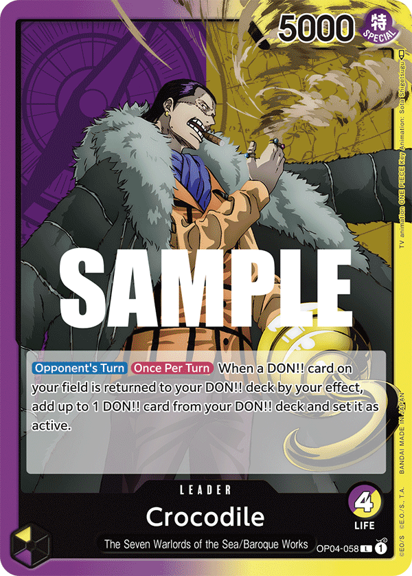 Crocodile (Leader) (OP04-058)