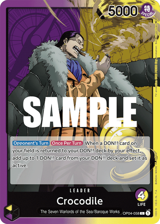 Crocodile (Leader) (OP04-058)