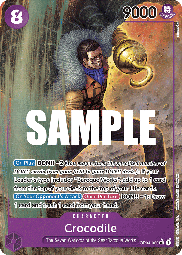 Crocodile (Character) (OP04-060) (SR) (Alternate Art)
