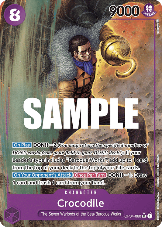 Crocodile (Character) (OP04-060) (SR) (Alternate Art)