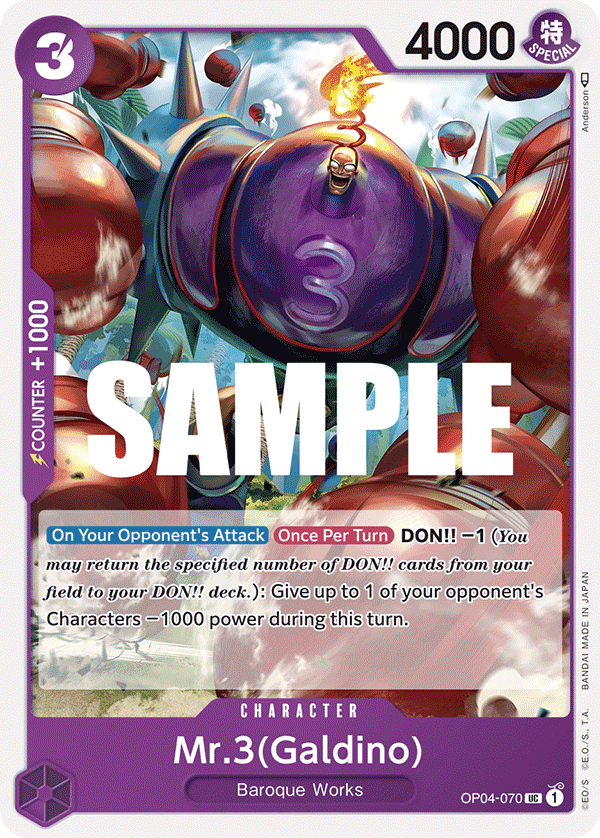 Mr.3(Galdino) (Character) (OP04-070)