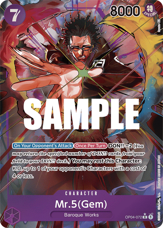 Mr.5(Gem) (Character) (OP04-072) (Alternate Art)