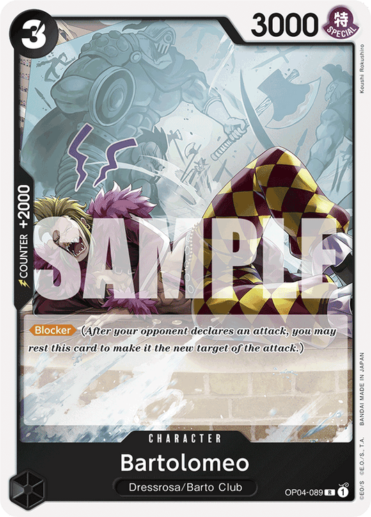 Bartolomeo (Character) (OP04-089) (PRB01 Reprint) (R)