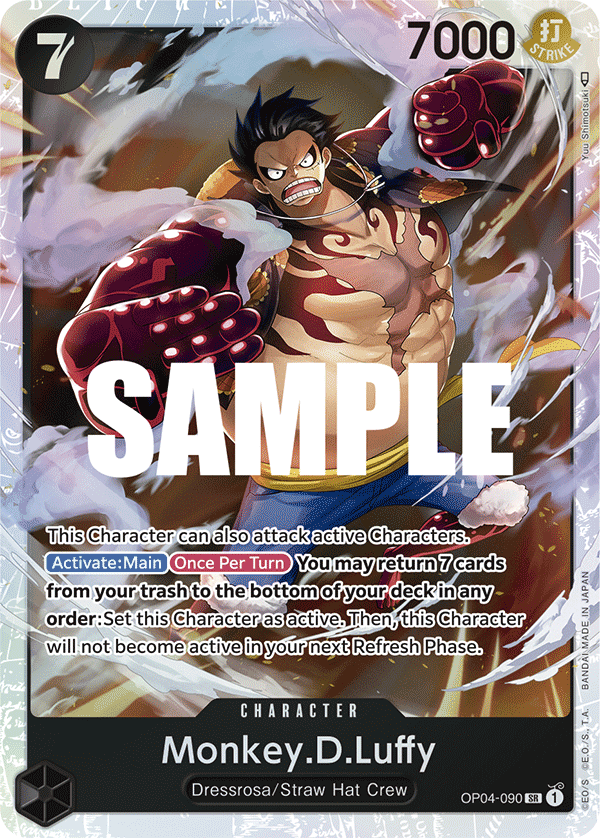 Monkey D. Luffy (Charcter) (OP04-090) (SR)
