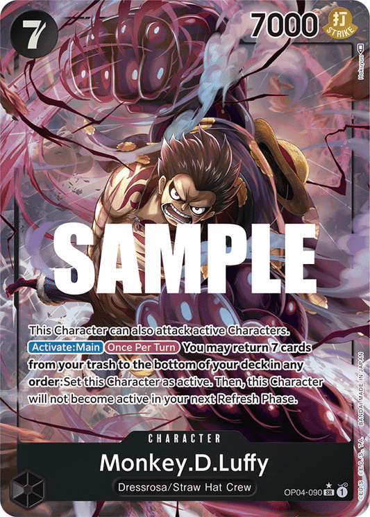 Monkey D. Luffy (Charcter) (OP04-090) (SR) (Alternate Art)