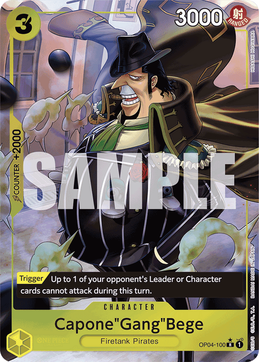 Capone Gang Bege (Character) (OP04-100) (PRB01 Reprint) (R) (Full Art)