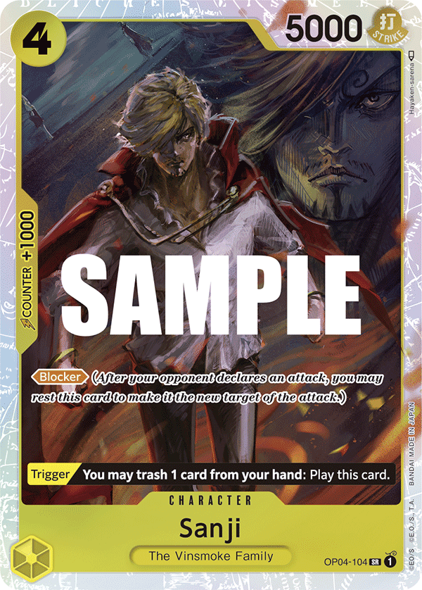 Sanji (Character) (OP04-104) (SR)