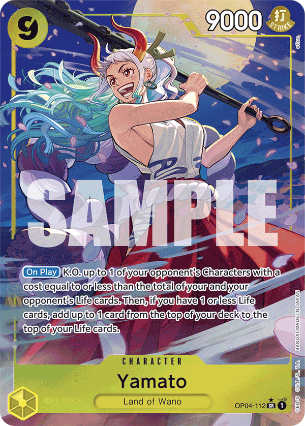 Yamato (Character) (OP04-112) (PRB01 Reprint) (SR) (Alternate Art)