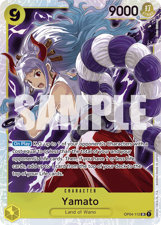 Yamato (Character) (OP04-112) (PRB01 Reprint) (SR)