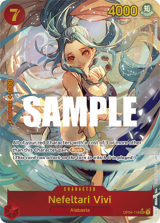 Nefeltari Vivi (Character) (OP04-118) (SEC) (Alternate Art)